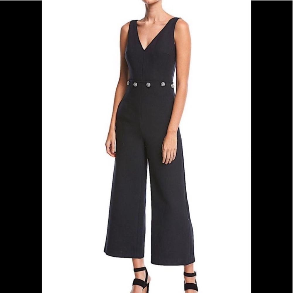 Tory Burch Fremont Black Jumpsuit Sz 0